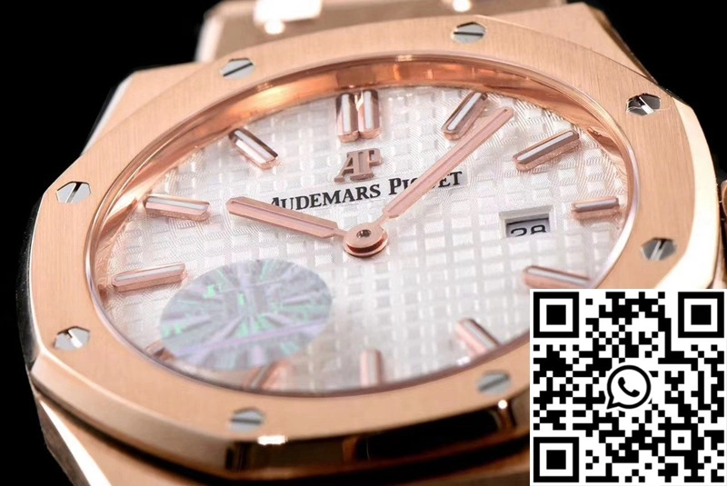 Audemars Piguet Royal Oak Quartz 67650OR.OO.1261OR.01 JF Factory White Dial