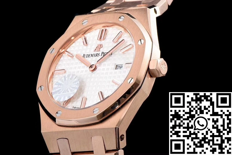 Audemars Piguet Royal Oak Quartz 67650OR.OO.1261OR.01 JF Factory White Dial