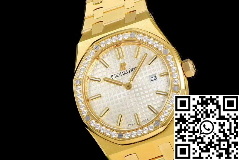 Audemars Piguet Royal Oak Quartz 67651BA.ZZ.1261BA.01 JF Factory Yellow Gold Diamond