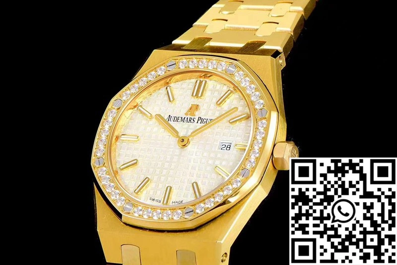 Audemars Piguet Royal Oak Quartz 67651BA.ZZ.1261BA.01 JF Factory Yellow Gold Diamond