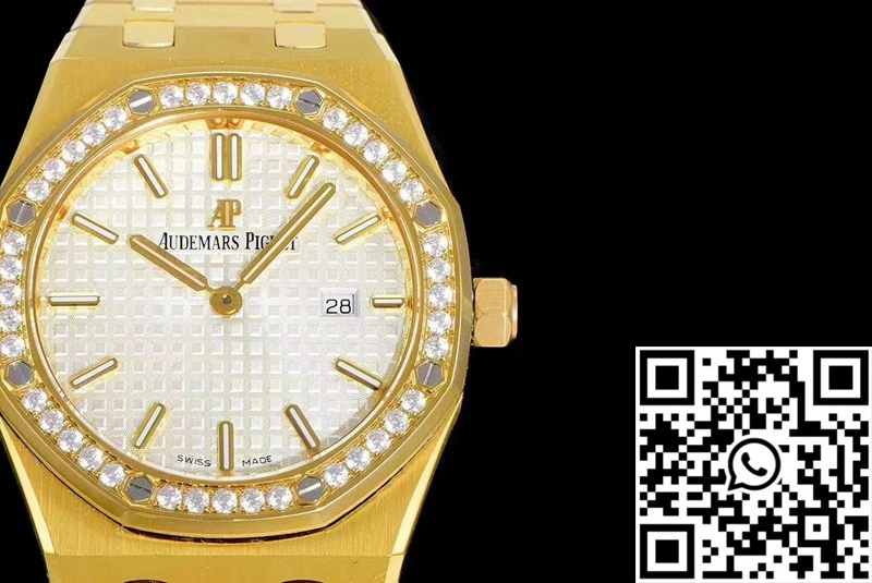 Audemars Piguet Royal Oak Quartz 67651BA.ZZ.1261BA.01 JF Factory Yellow Gold Diamond