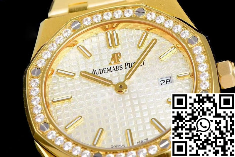 Audemars Piguet Royal Oak Quartz 67651BA.ZZ.1261BA.01 JF Factory Yellow Gold Diamond