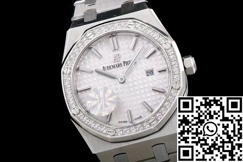 Audemars Piguet Royal Oak Quartz 67651ST.ZZ.1261ST.01 JF Factory White Dial
