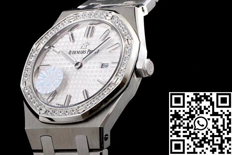 Audemars Piguet Royal Oak Quartz 67651ST.ZZ.1261ST.01 JF Factory White Dial