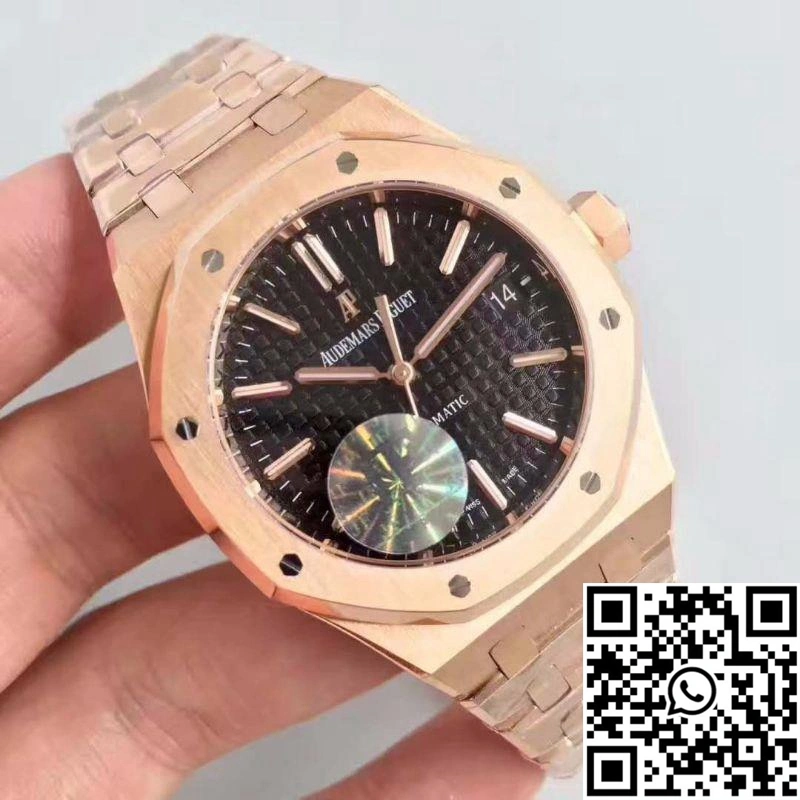 Audemars Piguet Royal Oak Rose Gold 15450 JF Factory V5 Black Dial