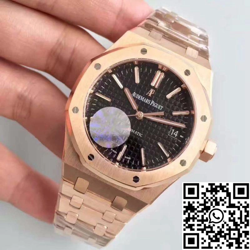 Audemars Piguet Royal Oak Rose Gold 15450 JF Factory V5 Black Dial