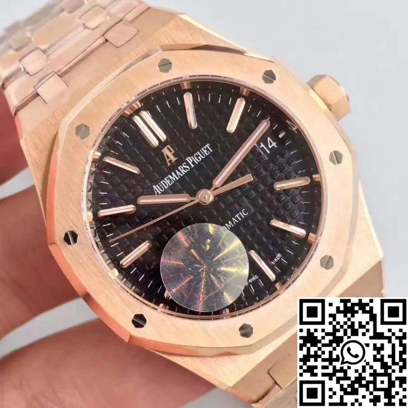 Audemars Piguet Royal Oak Rose Gold 15450 JF Factory V5 Black Dial
