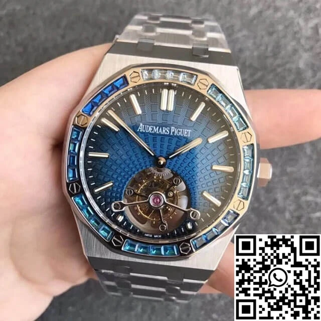Audemars Piguet Royal Oak Tourbillon 26521PT.YY.1220PT.01 R8 Factory Smoky Blue Dial