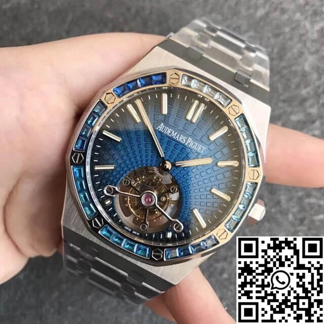 Audemars Piguet Royal Oak Tourbillon 26521PT.YY.1220PT.01 R8 Factory Smoky Blue Dial