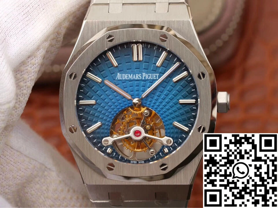 Audemars Piguet Royal Oak Tourbillon 26522TI.OO.1220TI.01 JF Factory Smoky Blue Dial
