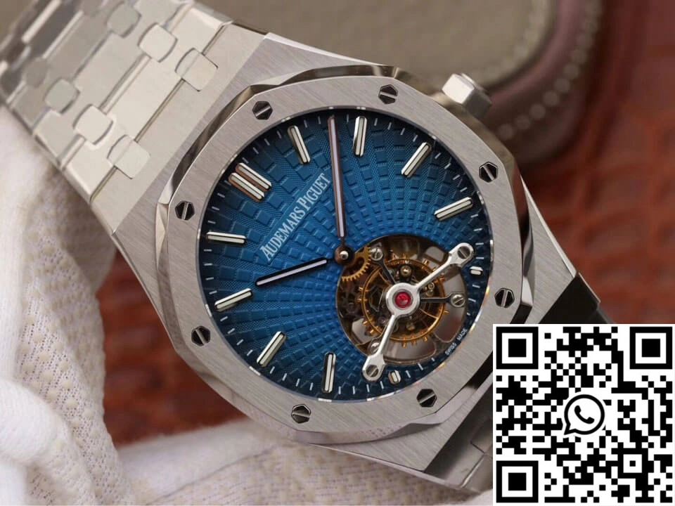 Audemars Piguet Royal Oak Tourbillon 26522TI.OO.1220TI.01 JF Factory Smoky Blue Dial