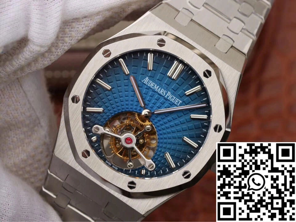Audemars Piguet Royal Oak Tourbillon 26522TI.OO.1220TI.01 JF Factory Smoky Blue Dial
