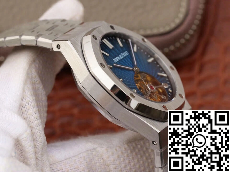 Audemars Piguet Royal Oak Tourbillon 26522TI.OO.1220TI.01 JF Factory Smoky Blue Dial