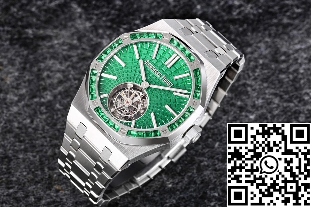 Audemars Piguet Royal Oak Tourbillon 26532IC.EE.1220TI.01 R8 Factory Green Dial