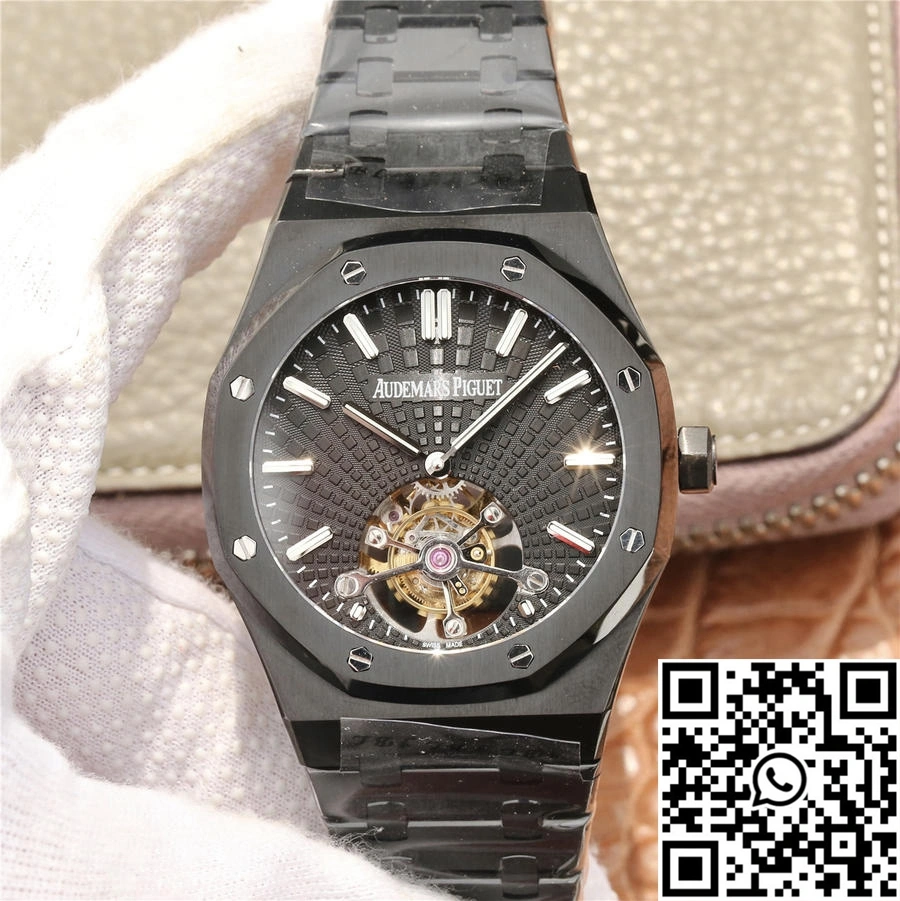 Audemars Piguet Royal Oak Tourbillon Extra Thin 26522CE.OO.1225CE.01 R8 Factory Black Dial