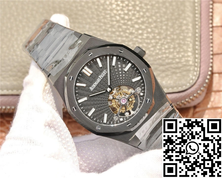 Audemars Piguet Royal Oak Tourbillon Extra Thin 26522CE.OO.1225CE.01 R8 Factory Black Dial