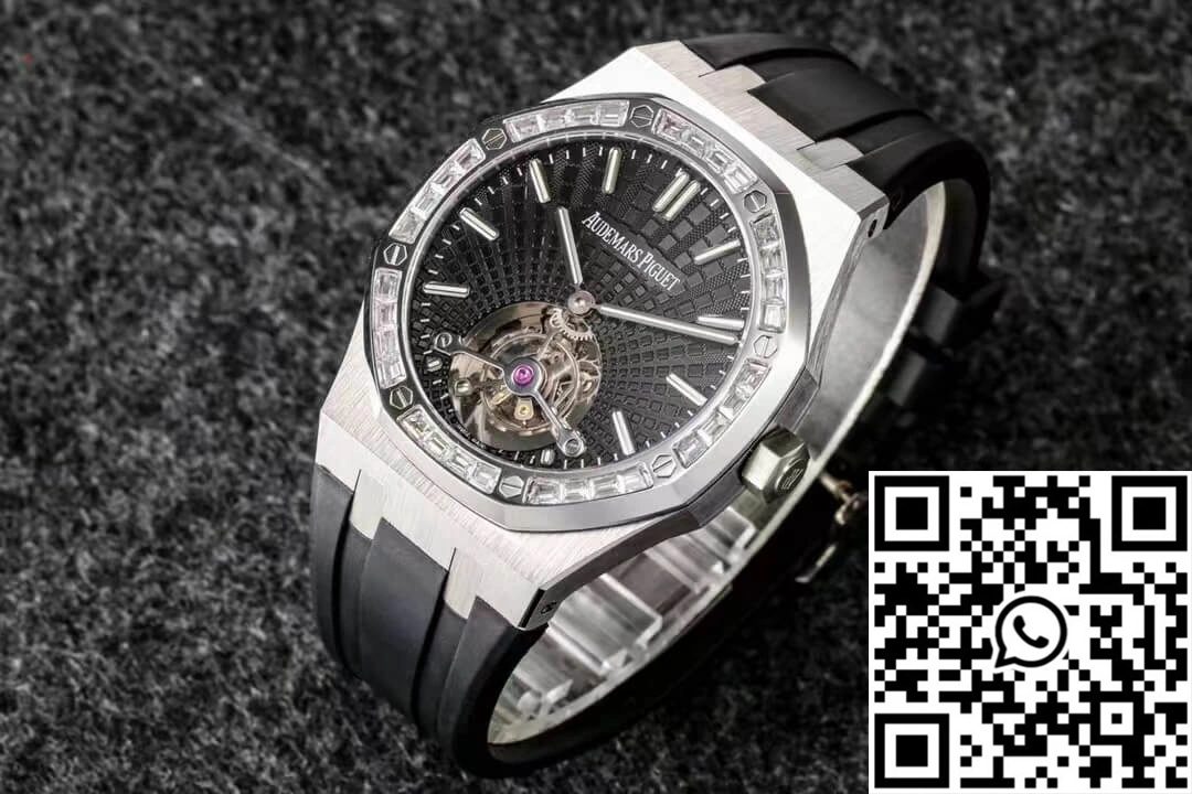 Audemars Piguet Royal Oak Tourbillon R8 Factory V3 Black Rubber Strap