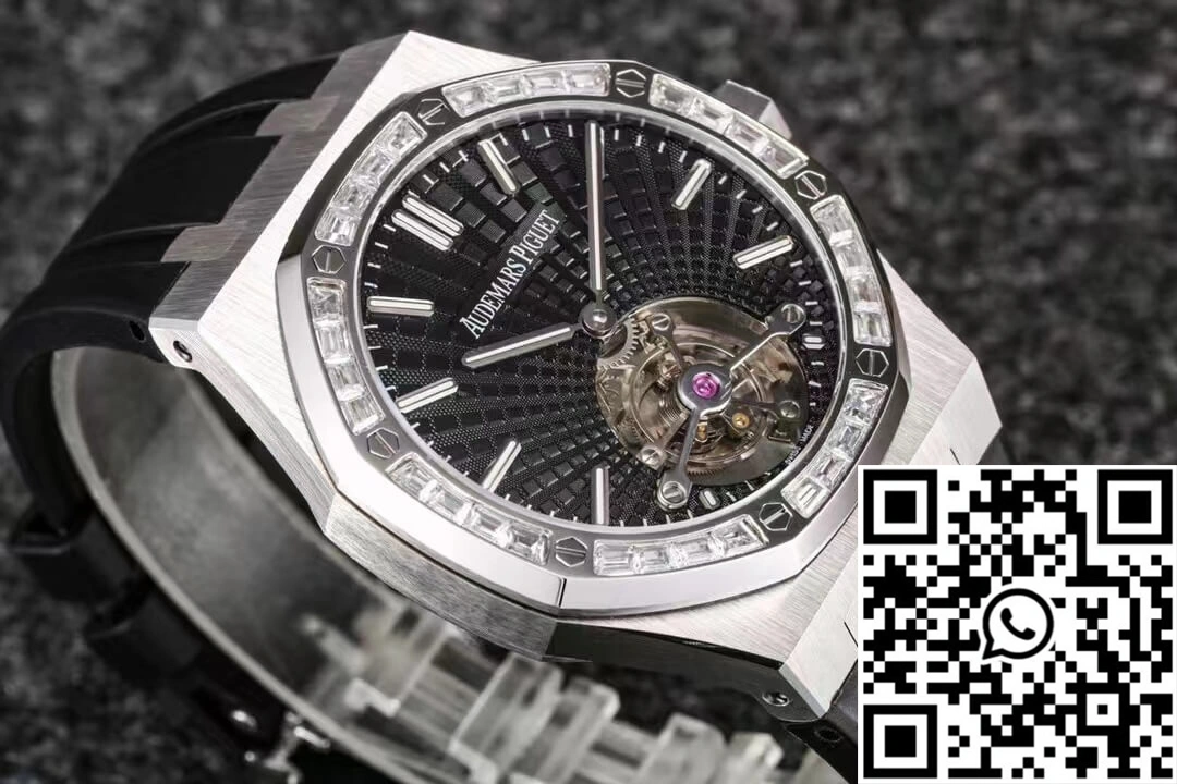 Audemars Piguet Royal Oak Tourbillon R8 Factory V3 Black Rubber Strap