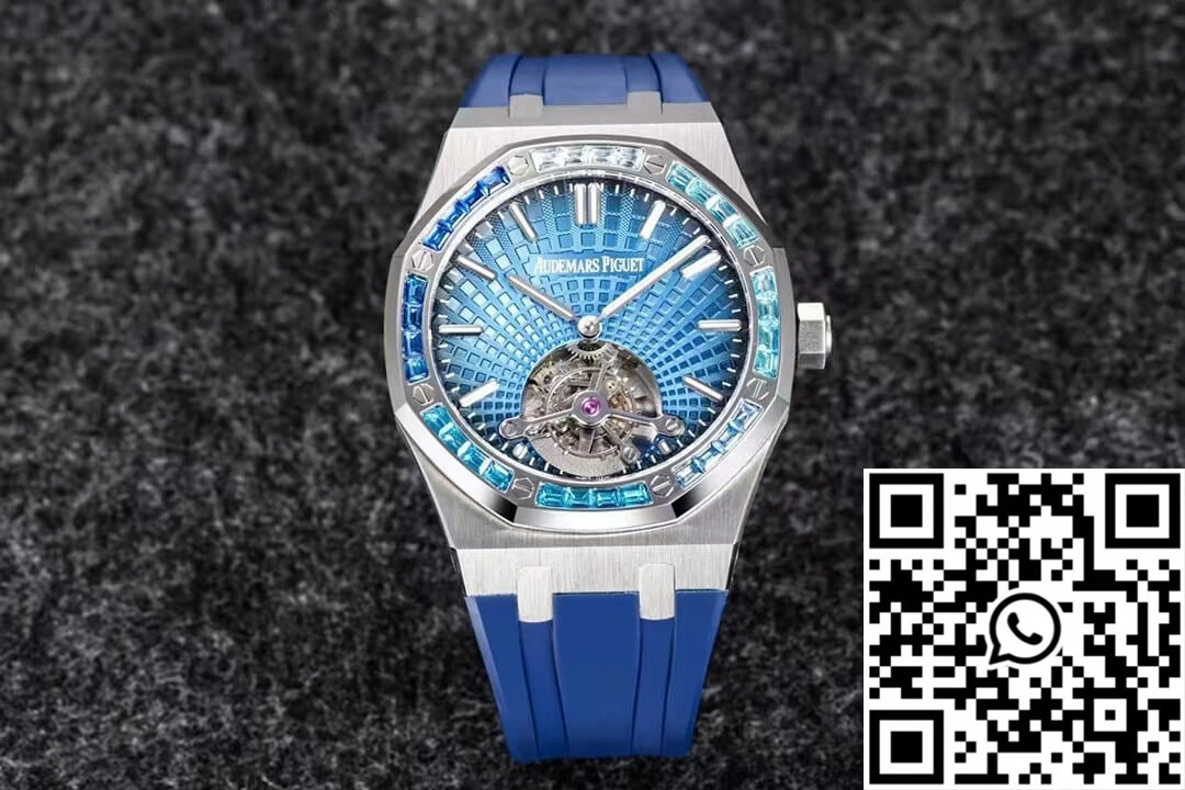 Audemars Piguet Royal Oak Tourbillon R8 Factory V3 Blue Rubber Strap