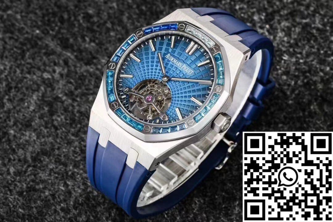 Audemars Piguet Royal Oak Tourbillon R8 Factory V3 Blue Rubber Strap