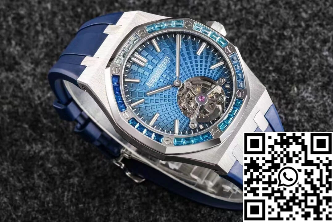 Audemars Piguet Royal Oak Tourbillon R8 Factory V3 Blue Rubber Strap