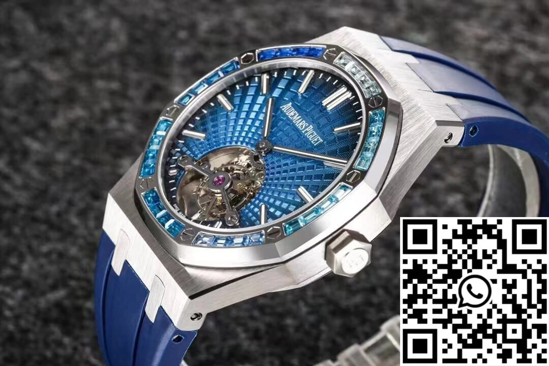 Audemars Piguet Royal Oak Tourbillon R8 Factory V3 Blue Rubber Strap