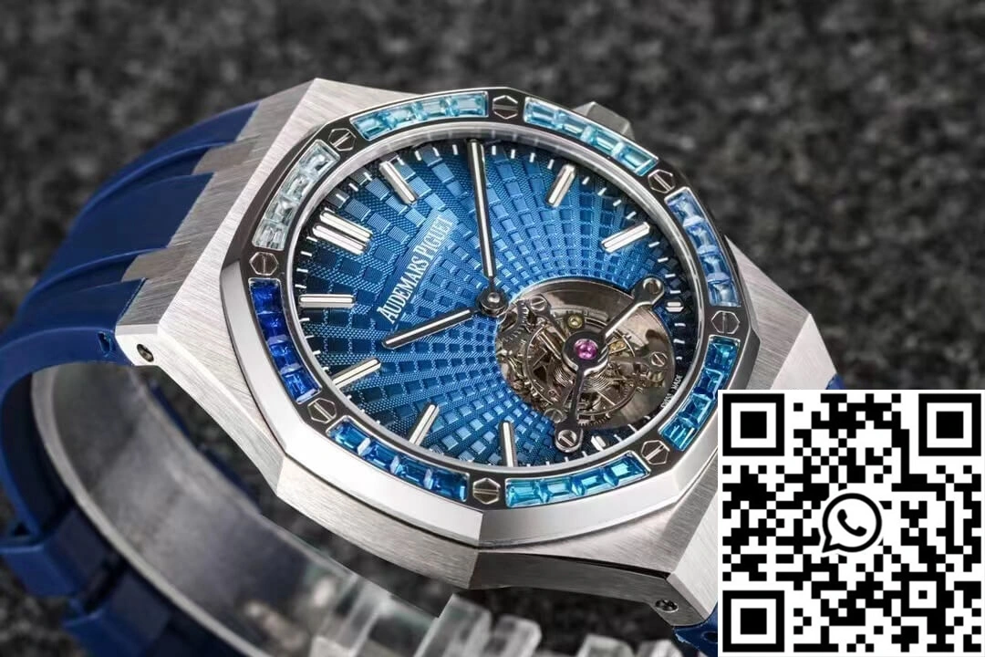 Audemars Piguet Royal Oak Tourbillon R8 Factory V3 Blue Rubber Strap
