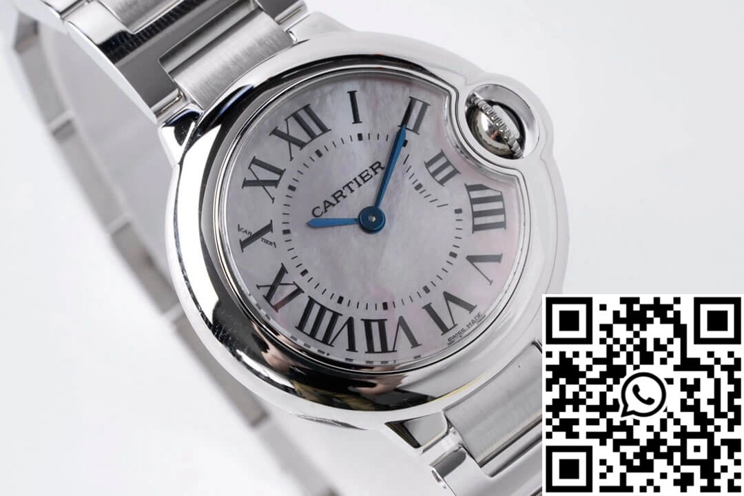 Ballon Bleu De Cartier 28MM AF Factory Stainless Steel Strap