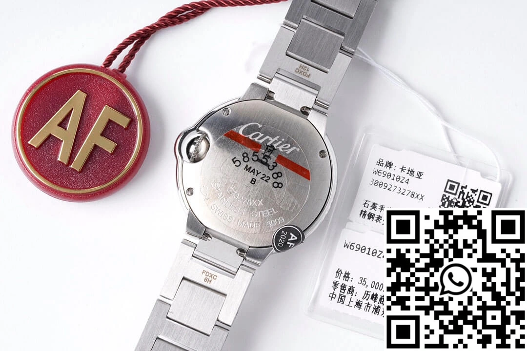Ballon Bleu De Cartier 28MM AF Factory Stainless Steel Strap