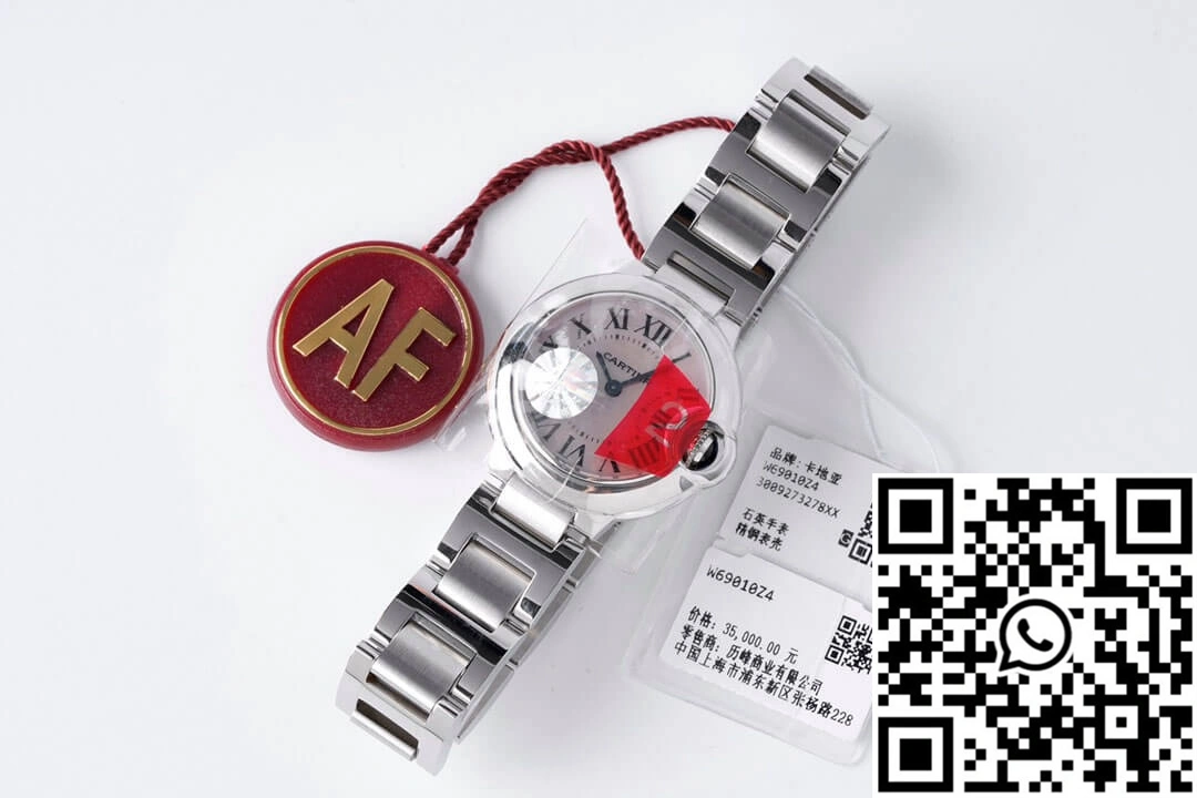 Ballon Bleu De Cartier 28MM AF Factory Stainless Steel Strap