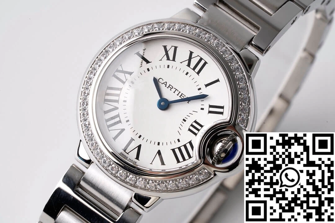 Ballon Bleu De Cartier 28MM W4BB0015 AF Factory Diamond-set Bezel