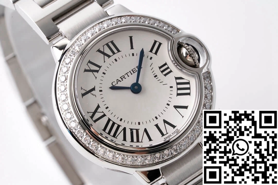 Ballon Bleu De Cartier 28MM W4BB0015 AF Factory Diamond-set Bezel