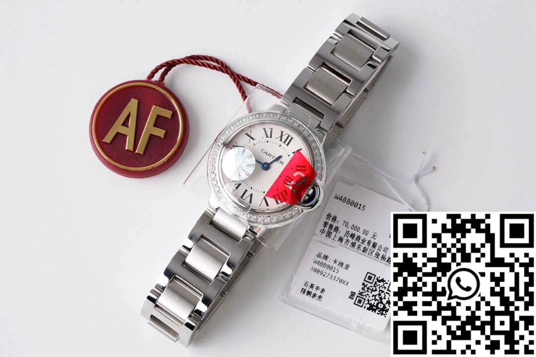 Ballon Bleu De Cartier 28MM W4BB0015 AF Factory Diamond-set Bezel