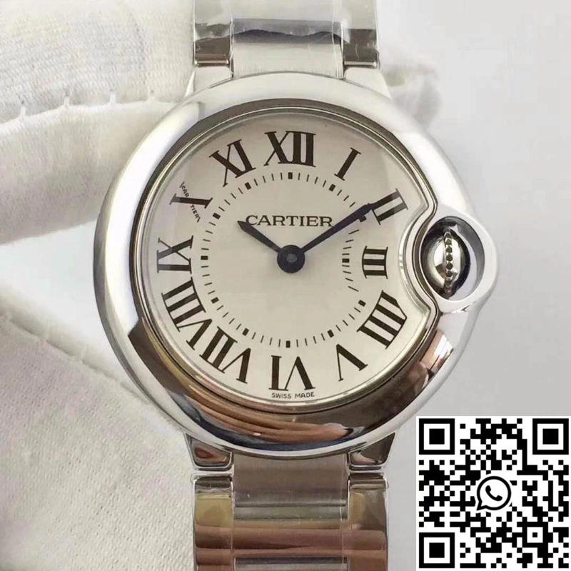 Ballon Bleu De Cartier 28MM W69010Z4 V6 Factory White Dial