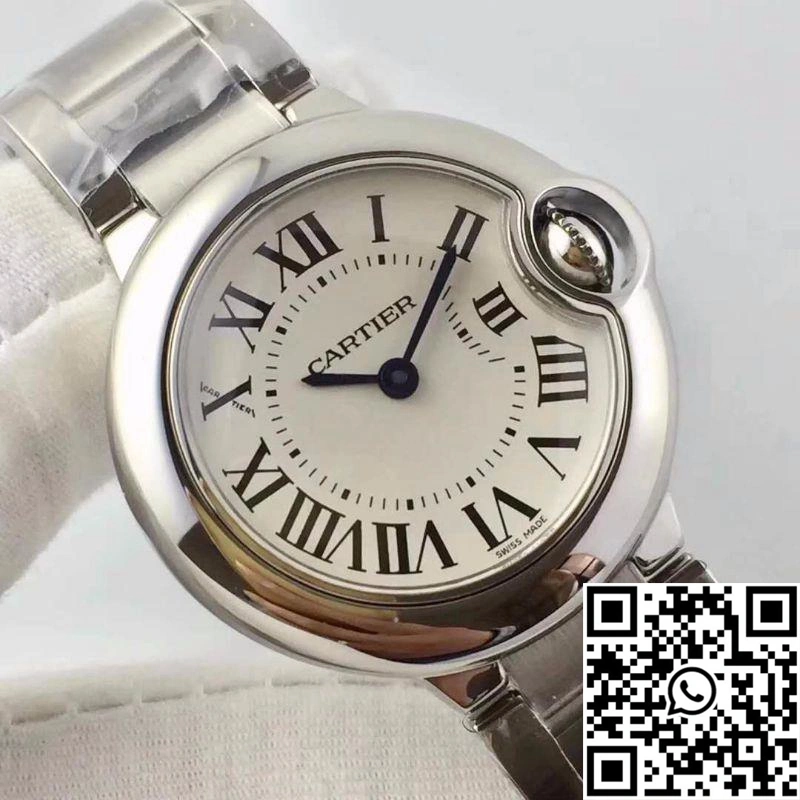 Ballon Bleu De Cartier 28MM W69010Z4 V6 Factory White Dial