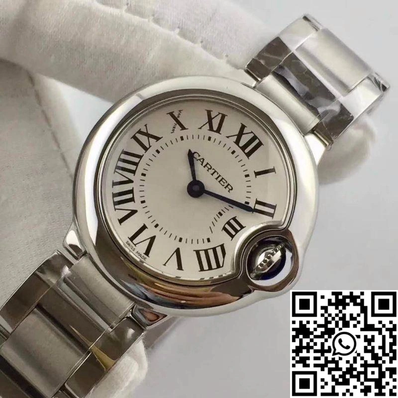 Ballon Bleu De Cartier 28MM W69010Z4 V6 Factory White Dial