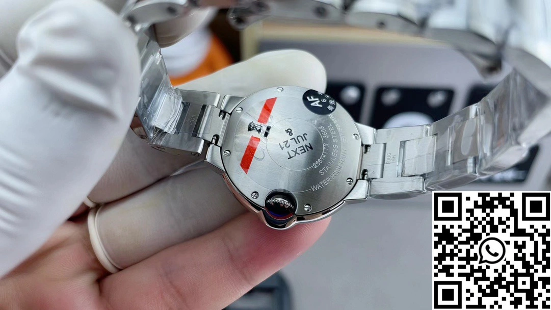 Ballon Bleu De Cartier 33MM CRW4BB0021 AF Factory White Dial Diamond Hourmaker