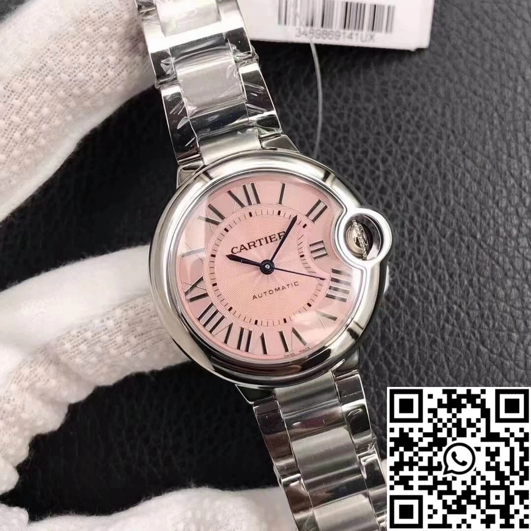 Ballon Bleu De Cartier 33MM W6920041 V6 Factory Pink Dial