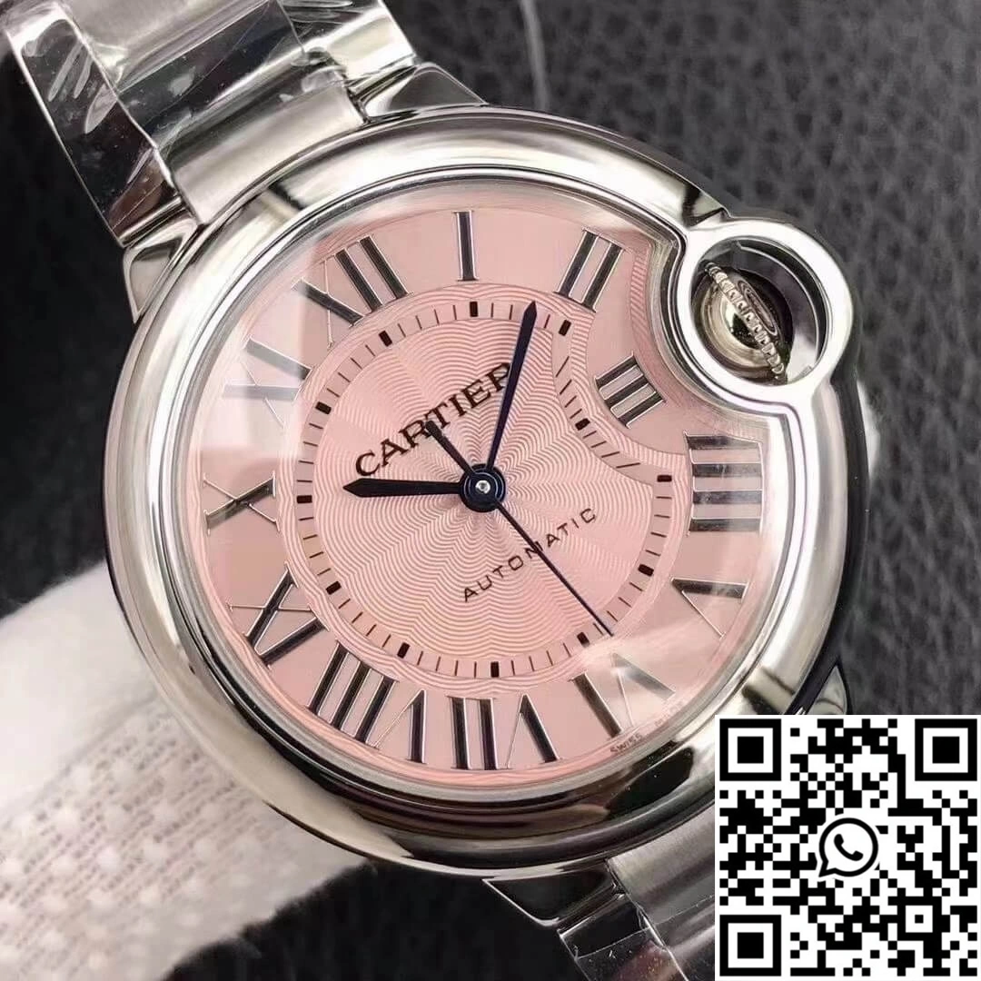 Ballon Bleu De Cartier 33MM W6920041 V6 Factory Pink Dial