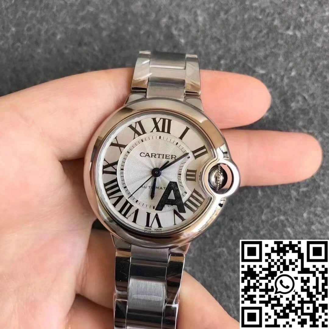 Ballon Bleu De Cartier 33MM W6920071 V6 Factory White Dial