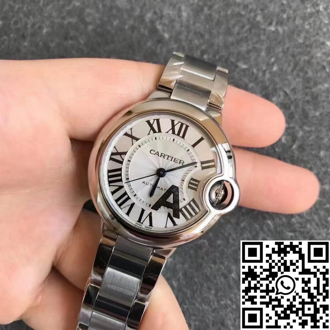 Ballon Bleu De Cartier 33MM W6920071 V6 Factory White Dial