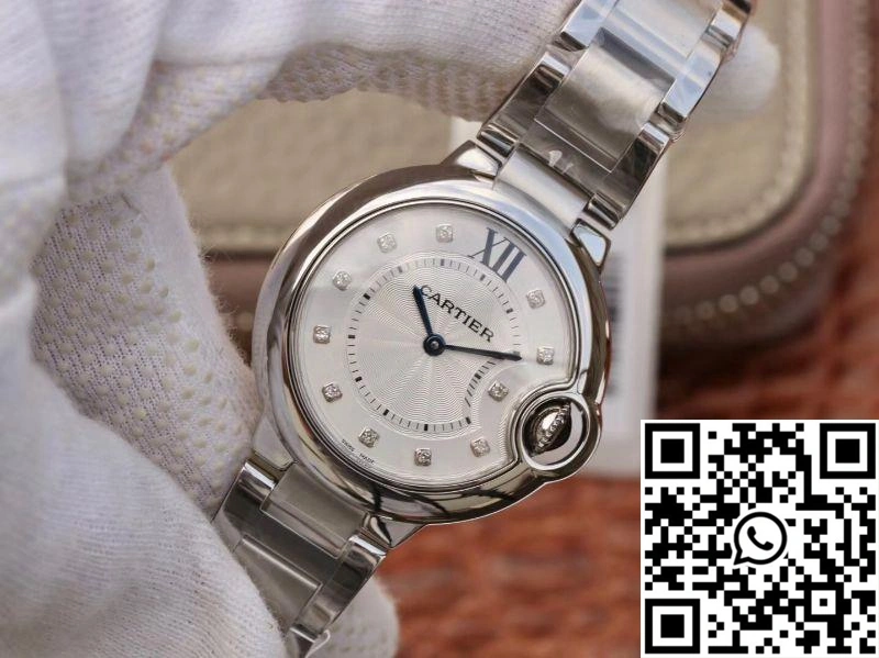 Ballon Bleu De Cartier 33mm V6 Factory White Dial