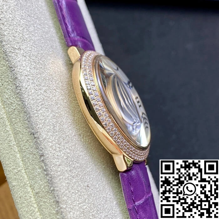 Ballon Bleu De Cartier 36MM WJBB0009 3K Factory Purple Leather Strap