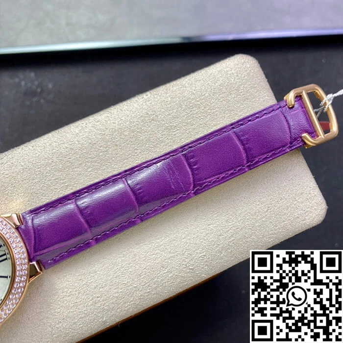 Ballon Bleu De Cartier 36MM WJBB0009 3K Factory Purple Leather Strap