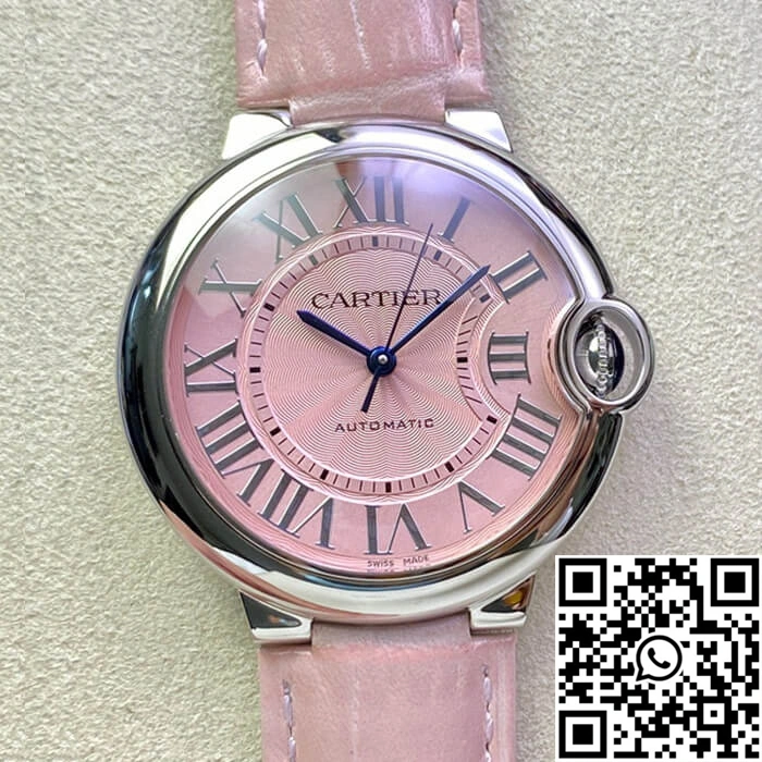 Ballon Bleu De Cartier 36MM WSBB0007 3K Factory Pink Strap