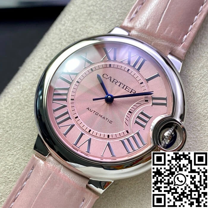 Ballon Bleu De Cartier 36MM WSBB0007 3K Factory Pink Strap