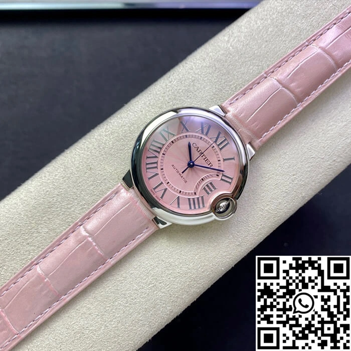 Ballon Bleu De Cartier 36MM WSBB0007 3K Factory Pink Strap