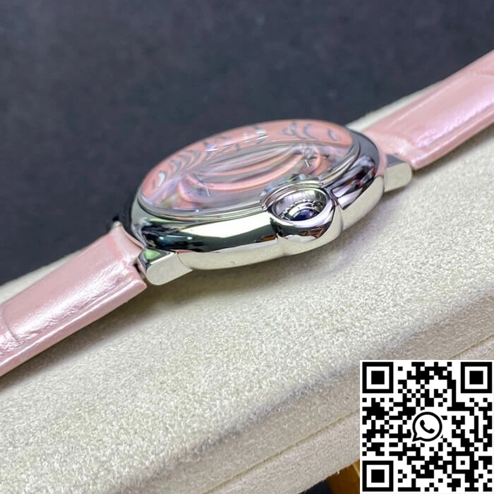 Ballon Bleu De Cartier 36MM WSBB0007 3K Factory Pink Strap