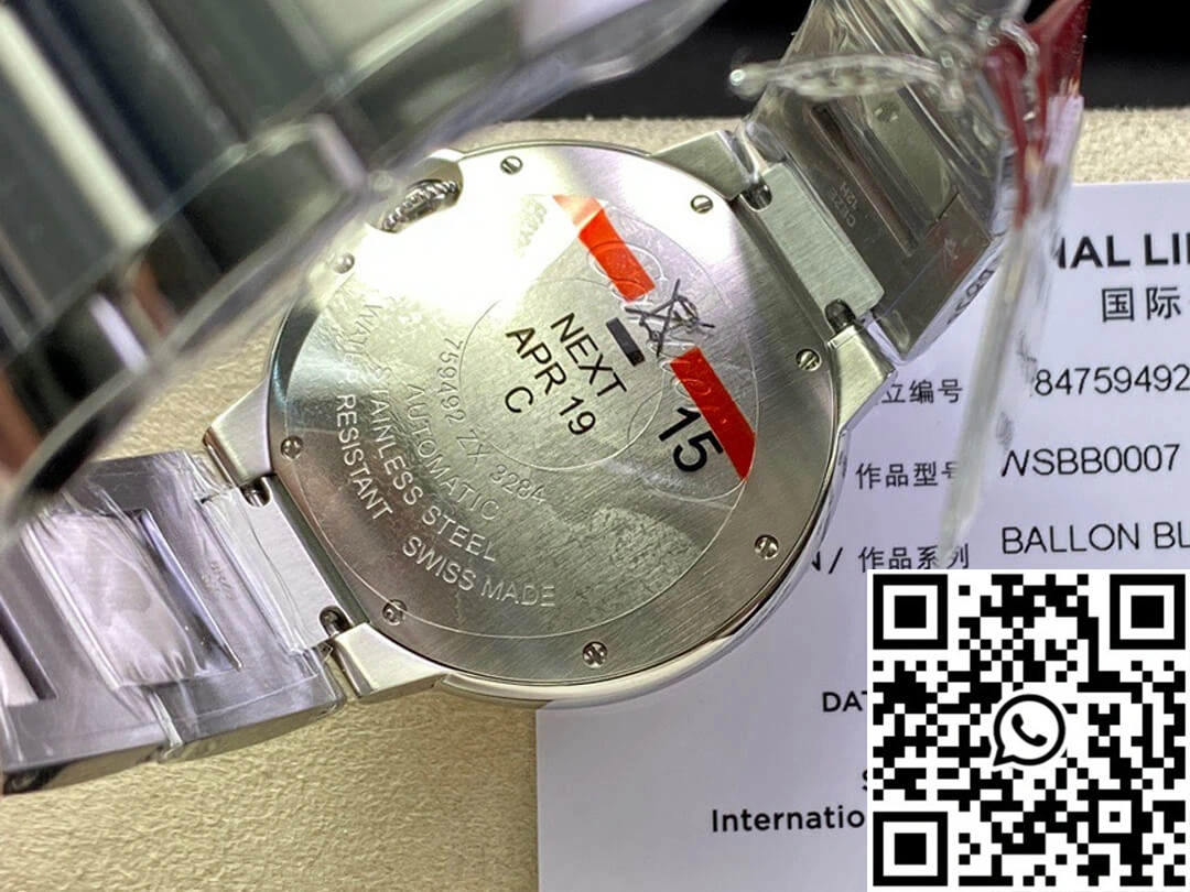 Ballon Bleu De Cartier 36MM WSBB0007 3K Factory Stainless Steel Strap