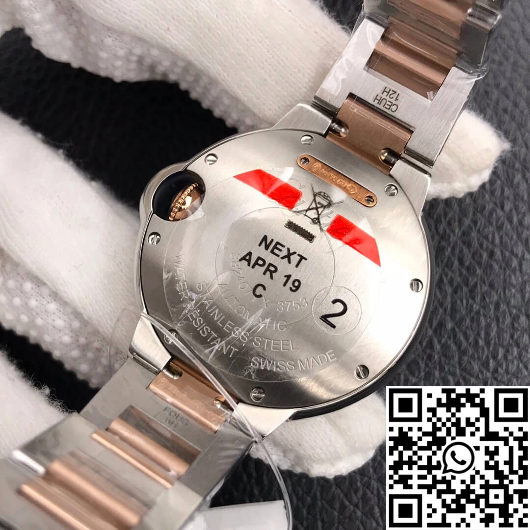 Ballon Bleu De Cartier Ladies 28MM V6 Factory V8 Rose Gold Bezel